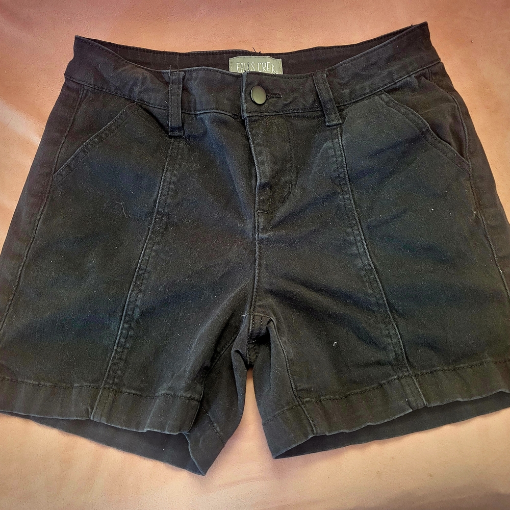 Falls Creek Black Jean Shorts Classic Style